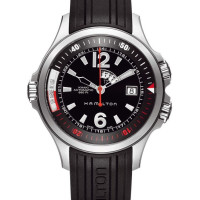 剁手星期一：HAMILTON 汉米尔顿 Khaki Navy GMT H77555335 男士机械腕表