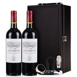 智利进口红酒 拉菲（LAFITE）巴斯克卡本妮苏维翁红葡萄酒 双支礼盒装 750ml*2瓶（ASC） *2件
