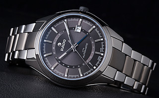 RADO 雷达 HyperChrome皓星系列 R32165102 男士机械手表 42mm 灰盘 间金色陶瓷表带 圆形