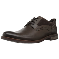 ROCKPORT 乐步 Wynstin Plain 男士休闲皮鞋 Dark Bitter Chocolate US7  深巧克力色