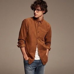 优衣库 UNIQLO 优衣库 401452 男士灯芯绒衬衫