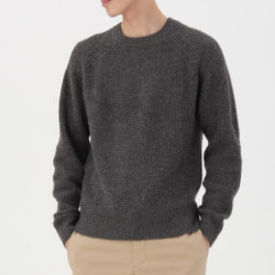 MUJI 无印良品 M6AA006 男士美利奴羊毛衫