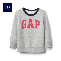 Gap男婴幼童 时尚舒适徽标圆领卫衣 163888