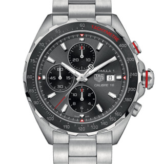 TAG Heuer Formula 1 CAZ2012.BA0876 男士机械腕表 44mm 黑色 不锈钢 银色 精钢