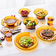 京东PLUS会员：DURALEX 多莱斯 餐具套装 碗碟套装微波炉专用10件套 琥珀色
