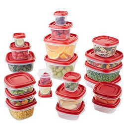 Rubbermaid Easy Find Lids系列 食物储藏盒 42件套 红色 *3件