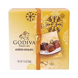 GODIVA 歌帝梵 软心夹心巧克力金色礼盒装 27颗 330g 