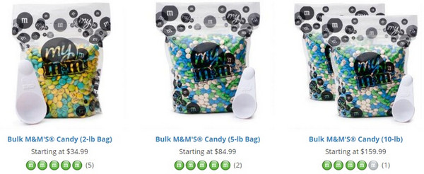my m&m's美国官网 Bulk Candy 定制巧克力豆 限时促销 