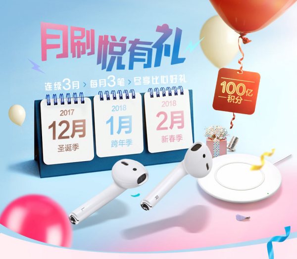 中信银行信用卡“月悦刷 ”活动