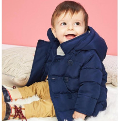 GAP 盖璞 835535 W 男婴双排扣连帽棉服