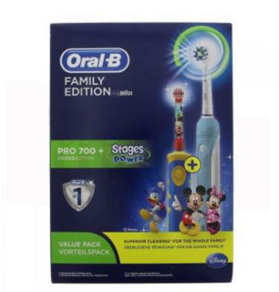 Oral-B 欧乐-B Pro700 电动牙刷 + 儿童电动牙刷米奇款 家庭套装