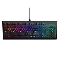 steelseries 赛睿 APEX M750 104键 有线机械键盘 黑色 赛睿QX2红轴 RGB