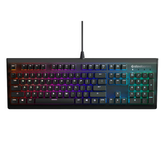 steelseries 赛睿 APEX M750 104键 有线机械键盘 黑色 赛睿QX2红轴 RGB