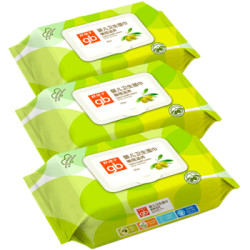 Goodbaby 好孩子 WL0006 婴儿橄榄滋养湿巾 80片*3包  *9件 +凑单品