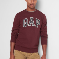 Gap 盖璞 122928 男装秋冬抓绒圆领打底卫衣