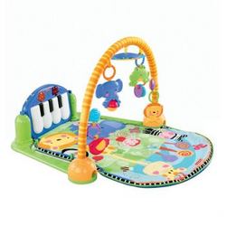 费雪Fisher-Price婴儿钢琴健身架 宝宝脚踏琴婴儿音乐健身架玩具 欢乐成长之脚踏钢琴W2621