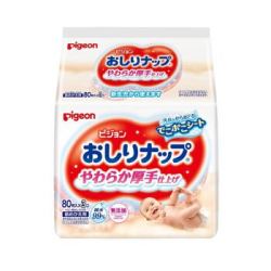 pigeon 贝亲  清爽婴儿湿巾 80片*3包 *7件