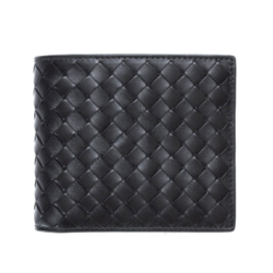 BOTTEGA VENETA 193642 V4651 男士牛皮短款钱包 黑色