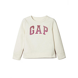 Gap女童 徽标简洁纯色套头卫衣186635 秋冬新款