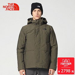 TheNorthFace北面秋冬新品防风男羽绒三合一冲锋衣滑雪外套|33RZ