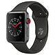 Apple Watch Series 3智能手表（GPS+蜂窝网络款 42毫米 深空灰色铝金属表壳 灰色运动型表带 MR342CH/A）
