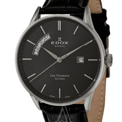 EDOX 依度 Les Vauberts系列 83010-3N-NIN 男士机械腕表