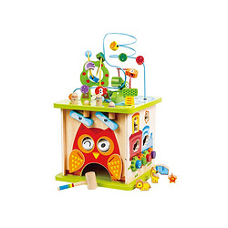 Hape 森林动物游戏盒绕珠串珠大号百宝箱儿童益智玩具 3岁以下适用