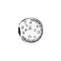 PANDORA 潘多拉 791386CZ 闪烁的夜晚 925银固定夹 *2件