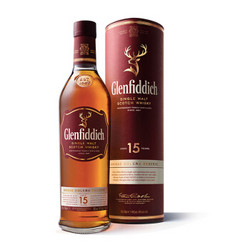 Glenfiddich 格兰菲迪 15年苏格兰达夫镇单一麦芽威士忌 700ml