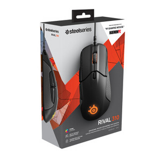 Steelseries 赛睿 Rival 310 有线鼠标 12000DPI RGB 黑色