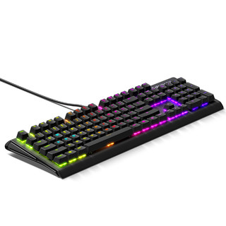 steelseries 赛睿 APEX M750 104键 有线机械键盘 黑色 赛睿QX2红轴 RGB