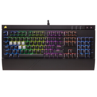 美商海盗船(USCorsair)STRAFE RGB 惩戒者 多彩背光机械游戏键盘