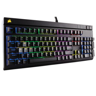 美商海盗船(USCorsair)STRAFE RGB 惩戒者 多彩背光机械游戏键盘