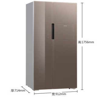 SIEMENS 西门子 KA93NS9ATI 对开门冰箱 608升