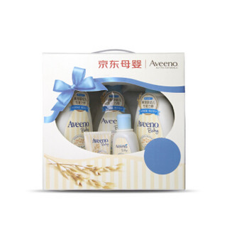 Aveeno 艾惟诺 婴儿护肤五件套礼盒 （每日倍护润肤乳354mlX2+30g+洗护二合一354ml+100ml）