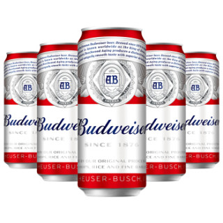 Budweiser/百威啤酒 经典醇正 500ml*18罐