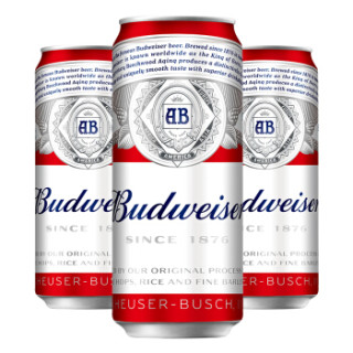 Budweiser/百威啤酒 经典醇正 500ml*18罐