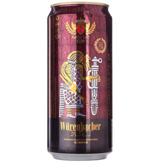 德国进口（Wurenbacher）瓦伦丁红啤啤酒950ml*12听