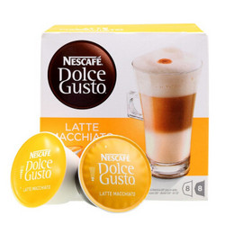 Dolce Gusto Nestlé 雀巢 Dolce Gusto 多趣酷思 中度烘焙 拿铁玛奇朵 胶囊咖啡 16颗 183.2g