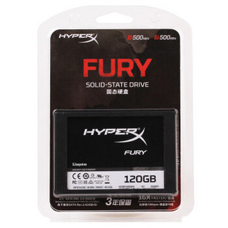 金士顿(Kingston)HyperX Fury系列 SATA3 固态硬盘