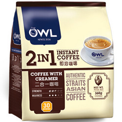 OWL 猫头鹰 2合1速溶咖啡粉 30条