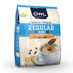 越南进口 OWL猫头鹰三合一原味冷凝速溶咖啡 600g *4件