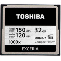 历史低价：TOSHIBA 东芝 EXCERIA CF存储卡 32G 