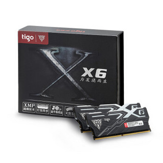 金泰克(TIGO) X6 系列 Rainbow炫彩 DDR4 3200 16G(8G) RGB灯条 台式机电竞内存条