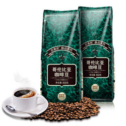 GEOGEOCAFÉ 吉意欧  醇品系列 哥伦比亚咖啡豆 500g *4件+凑单品