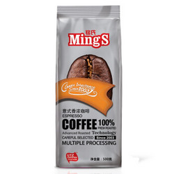 MingS 铭氏 商用系列 意式香浓咖啡豆 500g *2件+凑单品