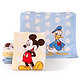 Disney 迪士尼 毛巾家纺 纯棉割绒 4条装 儿童婴儿毛巾 *2件