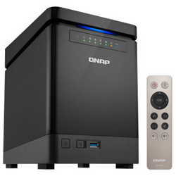 威联通（QNAP）TS-453Bmini 4G内存 四核处理器 直立 NAS 四盘位网络存储（无内置硬盘）