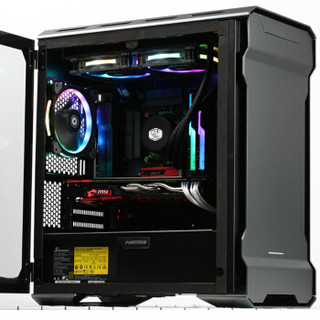 PHANTEKS 追风者 314ETG双开门合页式钢化玻璃 RGB mATX中塔铝机箱