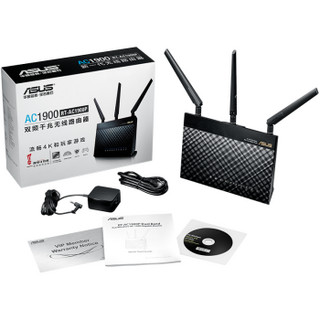 ASUS 华硕 RT-AC1900P 1900M 千兆双频 WiFi 5 家用路由器